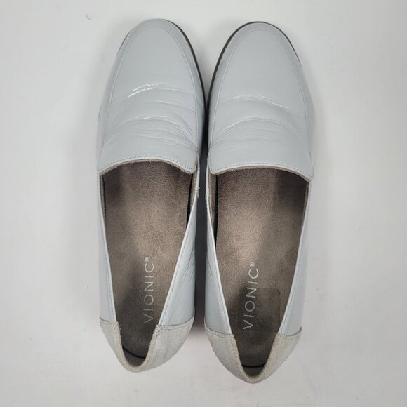 Vionic Kensley Women's Gray Patent Leather Slip-on Loafers US Size 9 - Picture 5 of 8